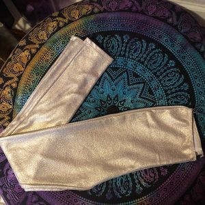 Shimmer gold leggings
